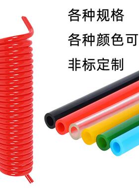 PU气动高压气管3X2/5X3/8X6/10X8/16X13空压机气泵气管水管蓝黄黑