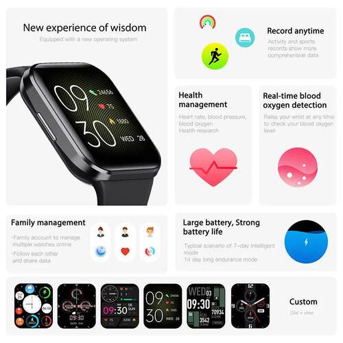 Luxury Smart Watch Men Fitness Monitor Waterproof Sport Smar