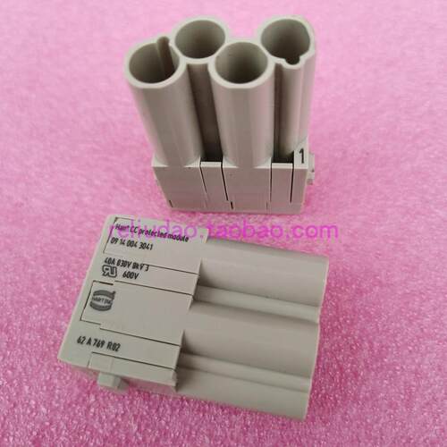 HARTING连接器09140043041模块4芯HAN-4MC浩亭40A哈丁09140043141