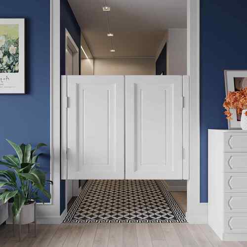 实木牛仔门半腰门双开 关自由门玄关隔断吧台小门栅栏矮门过道厨