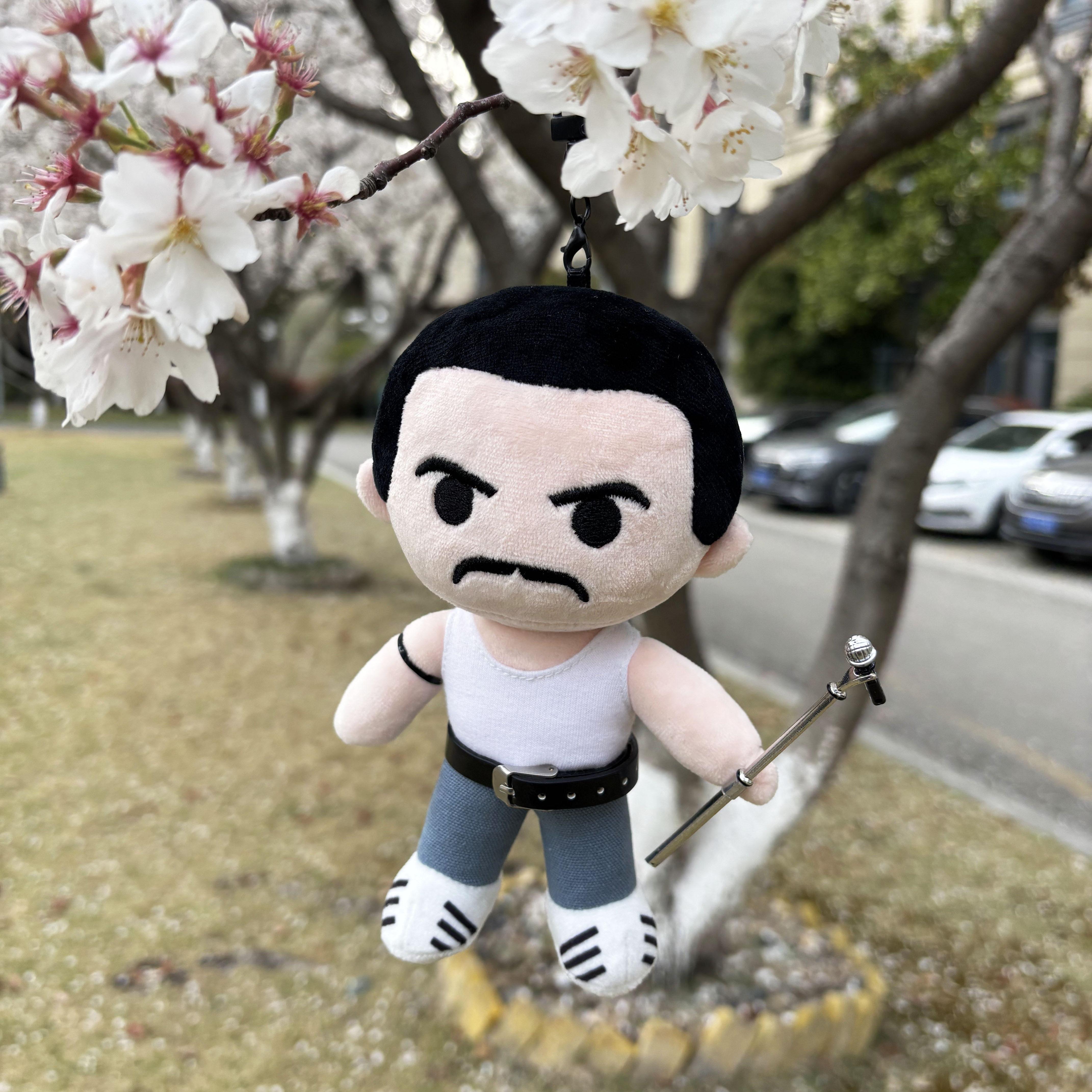 牙叔Queen皇后乐队摇滚公仔挂件毛绒玩具