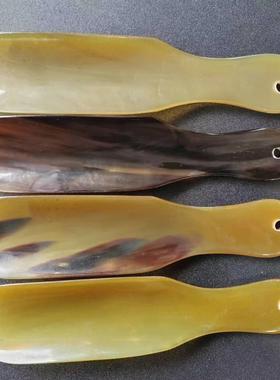 天然花色牛角鞋拔家用懒人鞋扒鞋抽穿鞋辅助器提鞋器鞋拔子鞋溜子