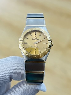 腕表123.20.24.60.08.001 欧米茄星座手表表间金石英女款 9.8新