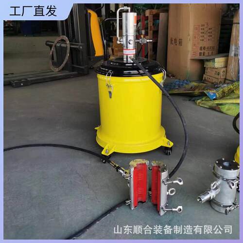操作简单钢丝绳注油机全自动气动黄油机移动方便40L高压注油器