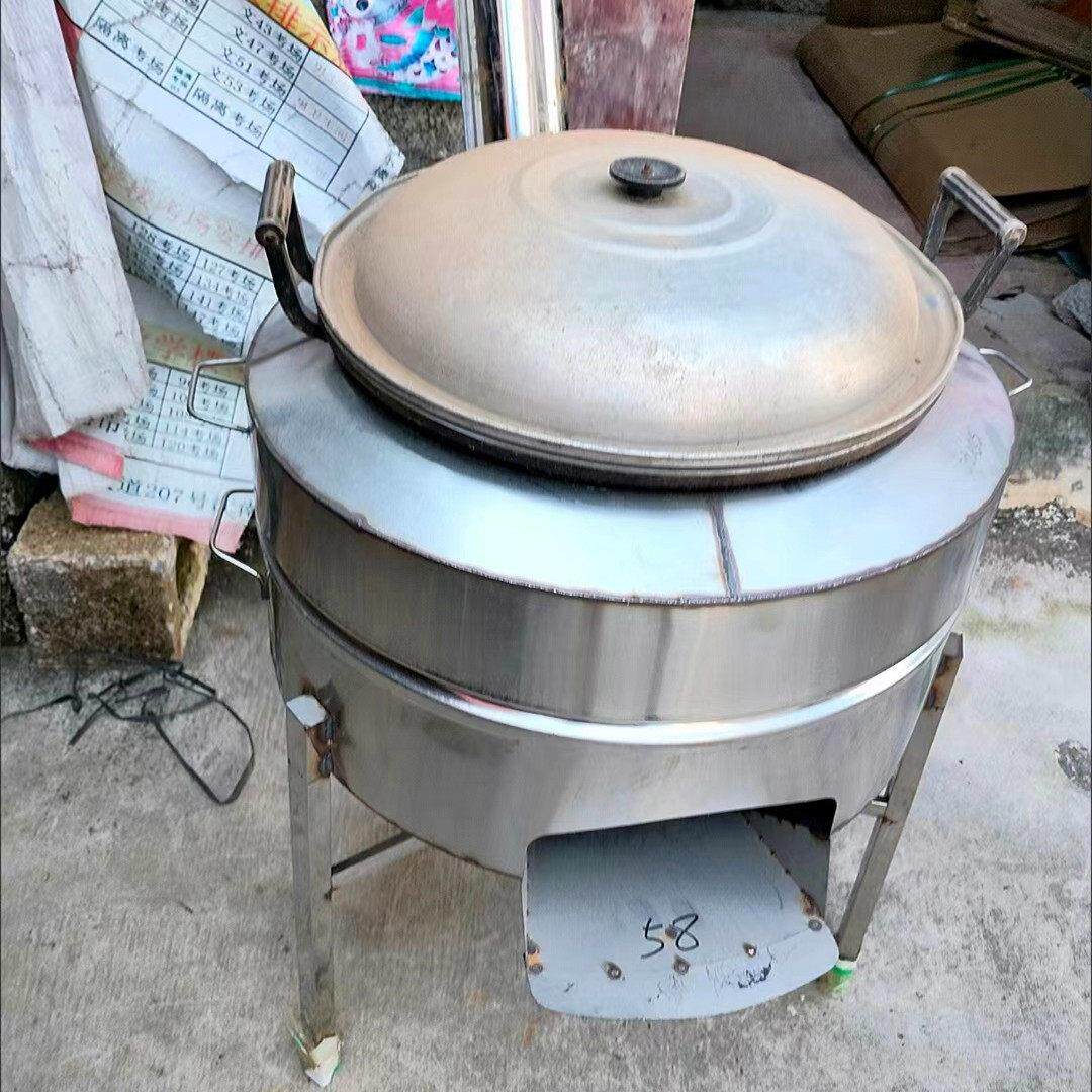 不锈钢农村家用柴火炉灶上下柴火炉铝锅铁锅两用省柴耐用防风防水