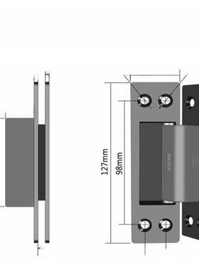 Aimo 304不锈钢隐藏嵌入式隐形门铰炼隐藏隐藏门铰炼玫瑰金十字外