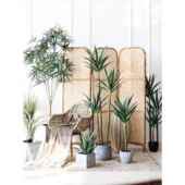 斯堪 饰彷生绿色植物人造树室内窗 纳维亚模拟剑麻铁树植物盆栽装