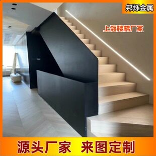 товар из китая 楼梯 法式 铜旋转栏杆楼梯扶手实木别墅镂空铝护栏金属雕花上海市