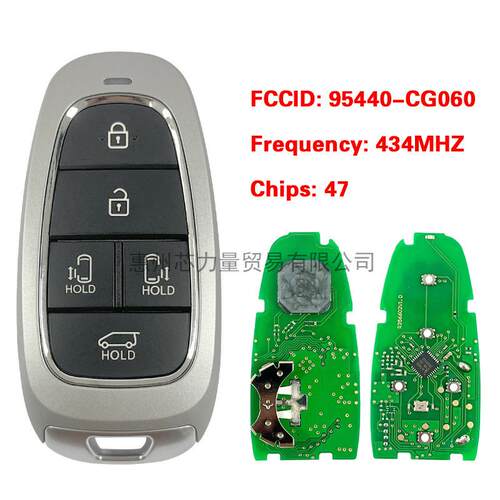 适用于现代5键智能遥控钥匙FCC:95440-CG060434MHZ47chip