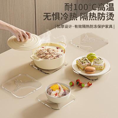 Clear PVC Table Mat for Kitchen - No-Wash, Heat-Insulating,