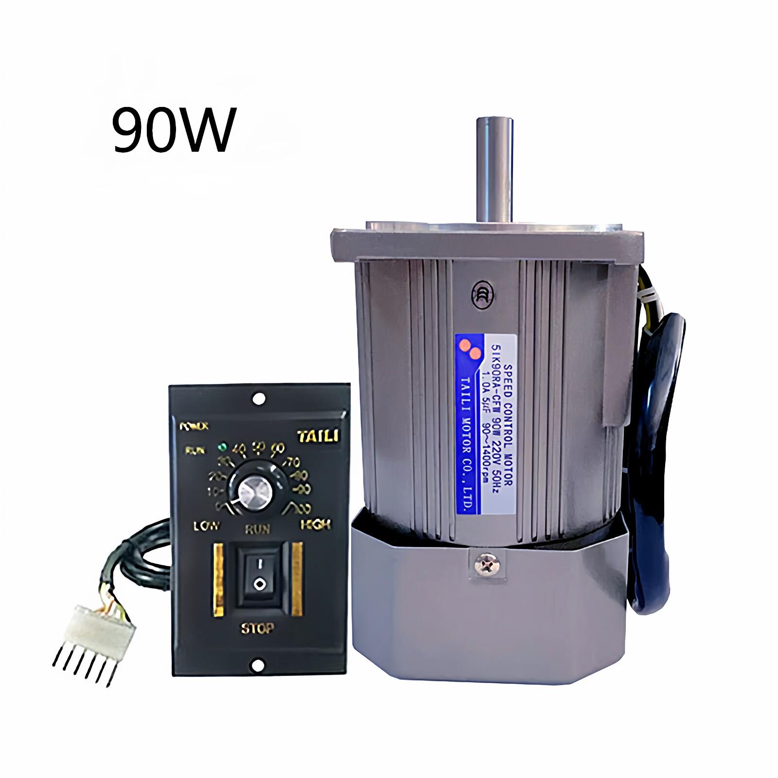 马达90W光轴交流220每分钟1400或2800转调速马达配调速器可正反转