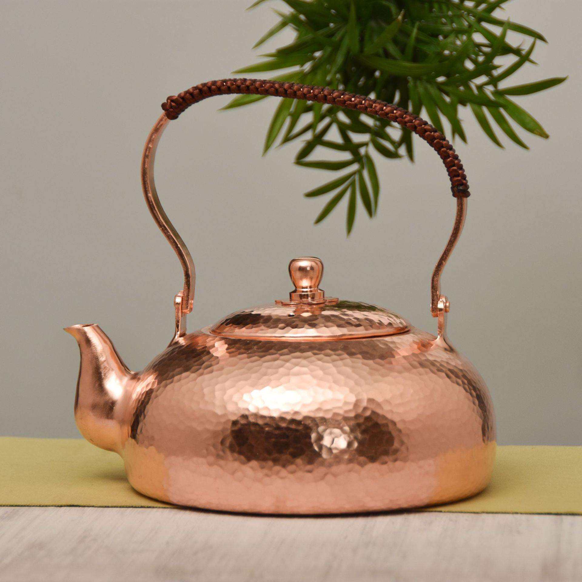 大容量加厚纯紫铜壶烧水壶煮茶壶个性茶艺壶