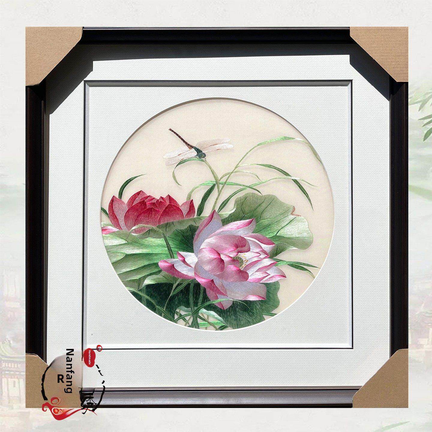 锦绣缘纯手工苏州刺绣花卉蔬果餐厅办公室装饰画送礼苏绣成品挂画