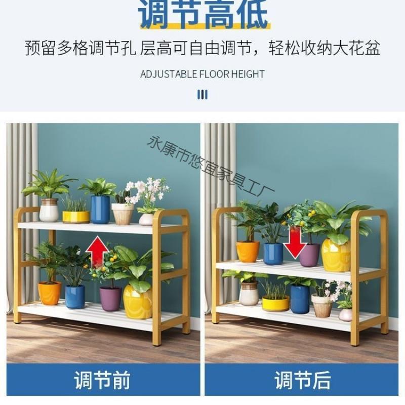 花架阳台置架物地式铁艺花盆架客厅多层无品牌/豪华架落阶梯式盆