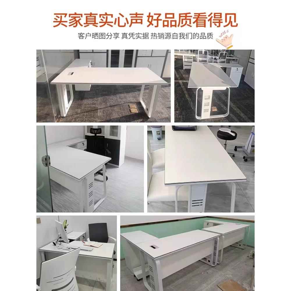 经理办色公老板桌单人桌SM0044椅组合主管白班台电脑简约现办公室