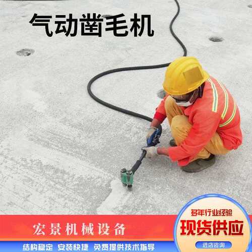1头混凝机土凿1毛机手持气动单头双头三桥梁666墙面凿毛头拉毛凿