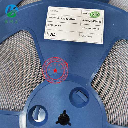 原厂直供 贴片功率电感CD42-47UH 绕线工字型电感 CD42-470K
