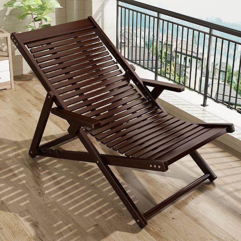 夏天户外竹躺椅子折叠午休可坐可躺午睡休闲沙滩结实老式凉椅