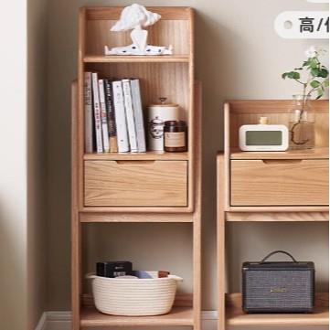 实木置物架现代简约沙发边几客厅边桌置物柜沙发后置物架收纳架子