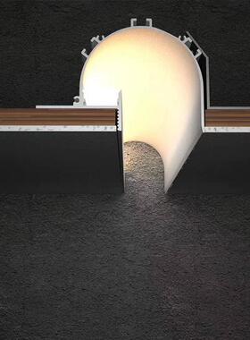 洗墙灯ld线灯嵌型入式线形灯无主灯悬C10645浮吊灯顶回光e槽带