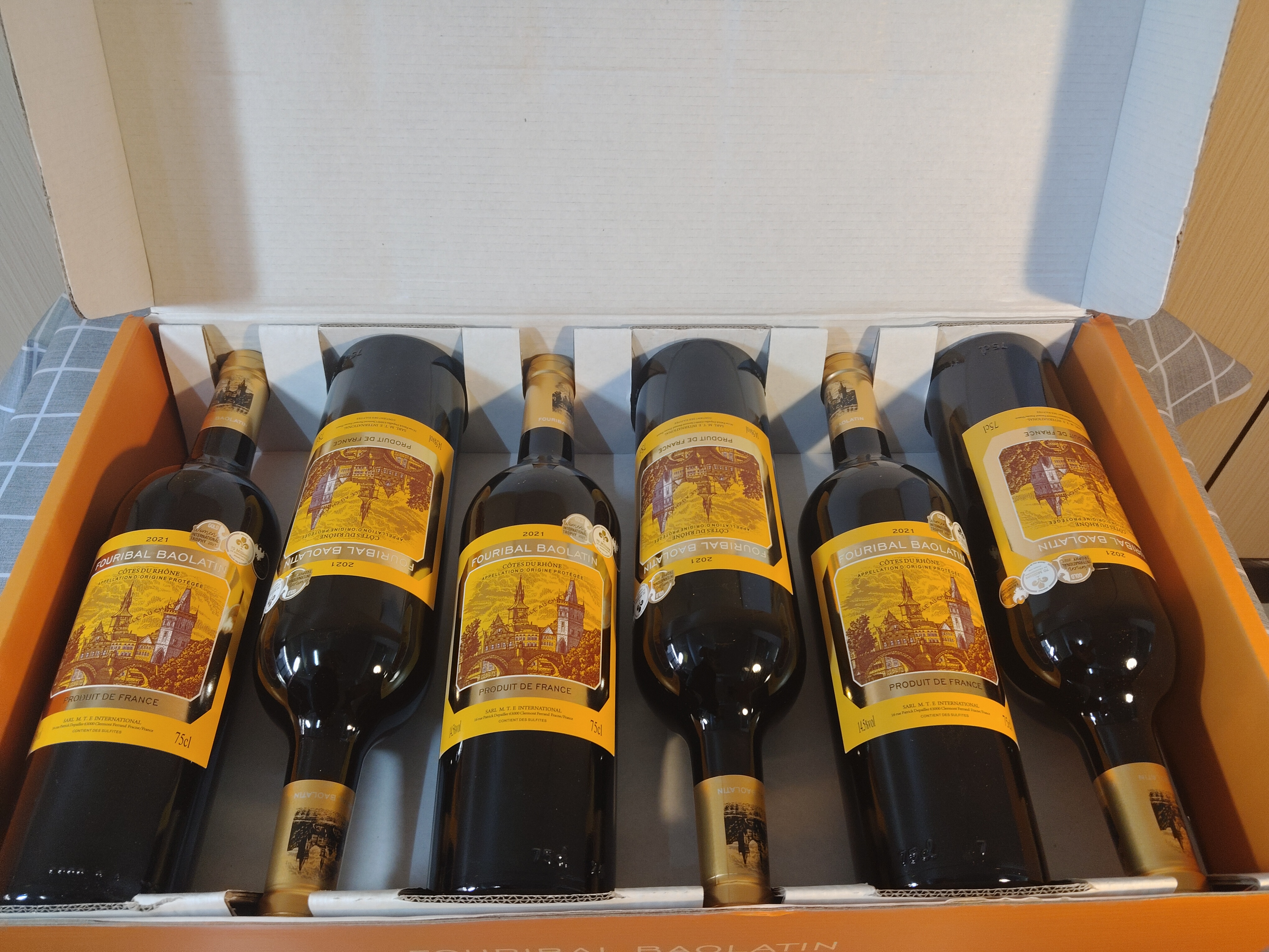 FM55资产处置【6瓶】法国富丽堡.宝澜庭AOP干红葡萄酒14.5%vol