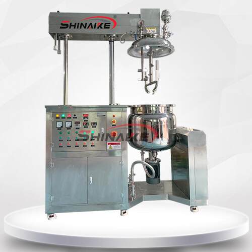 厂家生产小型100L真空乳化机液压升降式乳化机实验室膏体打样设备