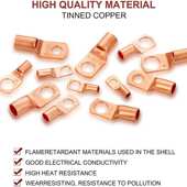 50B压线钳 金色HS 爆款 AWG美规铜鼻子SC窥口裸端子170pcs盒装