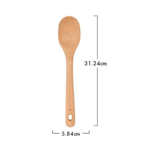 高档OXO奥秀木勺勺子长柄汤炒饭菜盛汤盛饭木不粘锅专用厨房家用