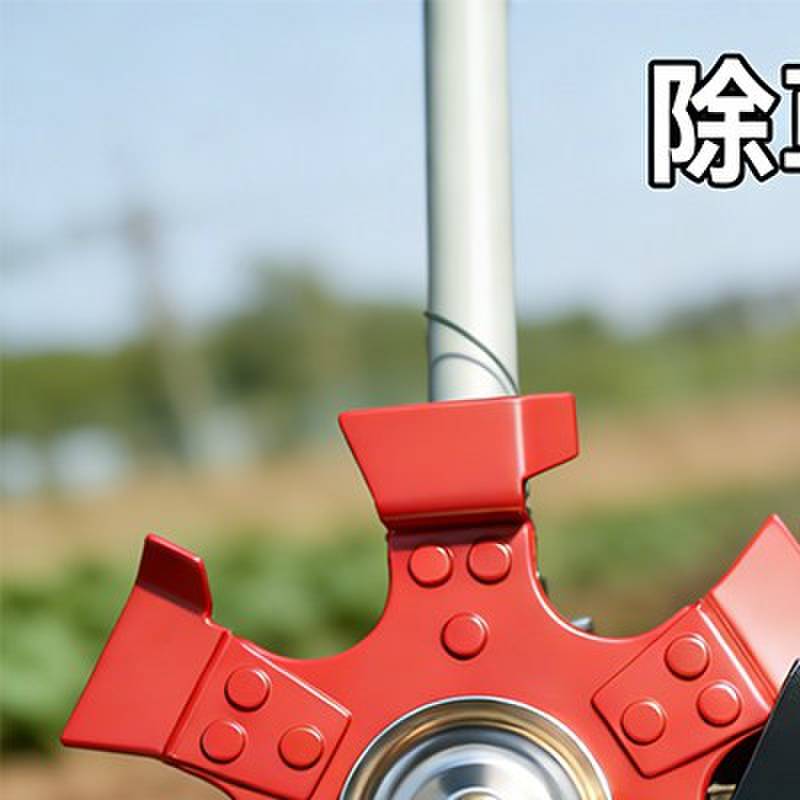 割草机配件松土轮园林微耕开沟防缠绕锄草轮小型割草机通用开沟轮