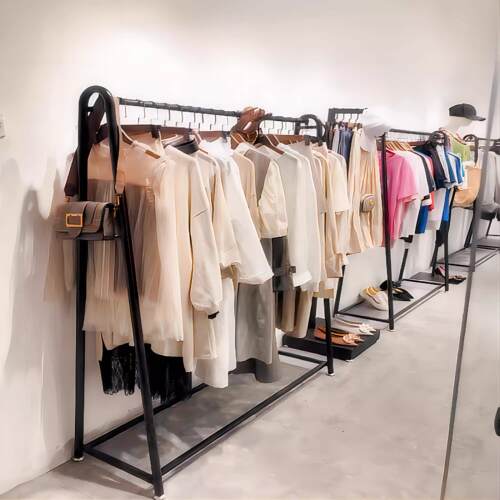 衣架落地卧室晾衣杆衣服架子挂衣架服装店晾衣架子室内家用阳台