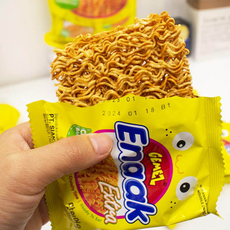 gemez印尼小鸡面干脆面30g烧烤鸡肉味方便面礼包网红休闲零食小吃