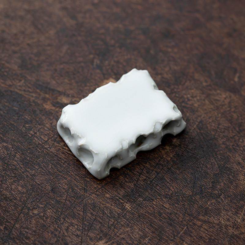 太湖石盖置景德镇手工陶瓷中式笔架茶壶盖托微墨台镇纸笔搁,餐饮具,茶具礼盒,淘宝优惠券,粉丝福利购,淘宝优惠卷