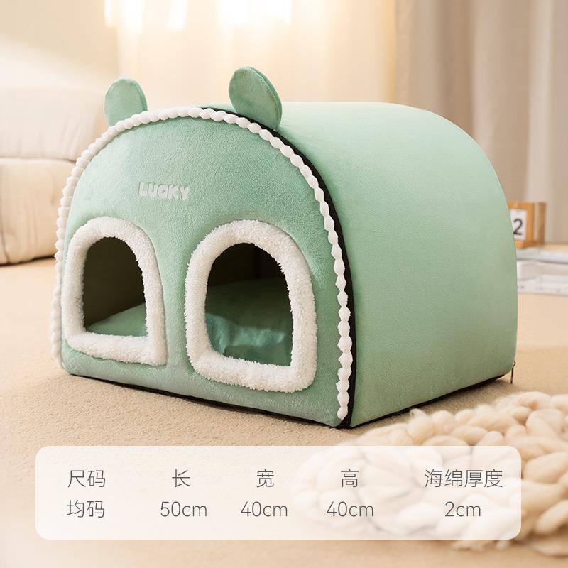 新款猫窝季保暖多猫猫庭封闭式屋猫咪安全冬感躲避家屋四季通用猫
