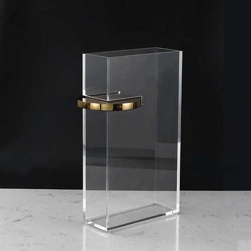 透明花瓶摆件客厅插花干花北欧样板房客厅亚克力家居饰品餐桌花器