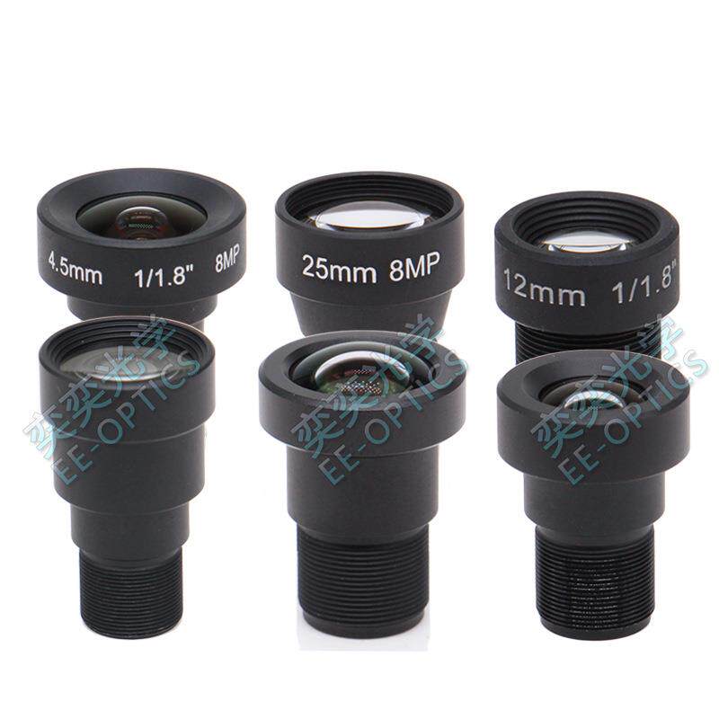 7mm4K高清镜头800万像素1/1.8英寸M12/S接口工业相