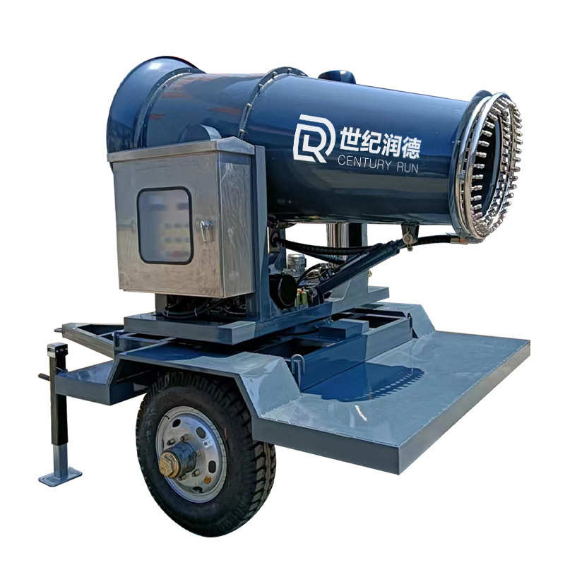 世纪润德港口砂石料厂防尘降尘车载30米喷雾机移动式 除尘雾炮机