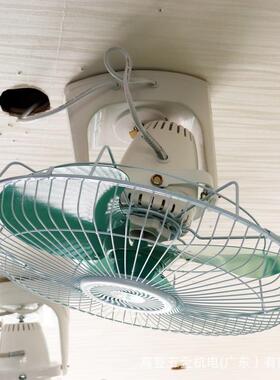 梁田顶扇绿色铁叶塑胶叶55W3档调速绿色400mm楼顶扇家用宿舍风扇