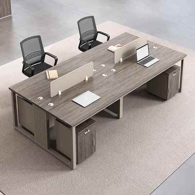 四人位职员办公桌椅组合员工室财务卡座2468人公司电脑桌屏风家具