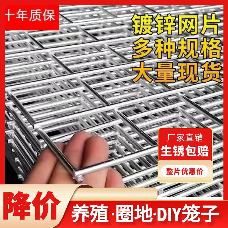 镀锌铁丝网网片围栏网防护网加粗铁丝网养殖隔离钢丝防护狗笼鸡笼