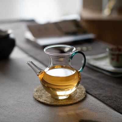 《一人小茶壶》彷宋玻璃壶宋壶泡绿茶专用茶具执壶泡茶器茶杯套装