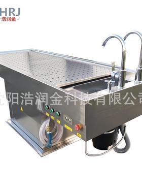 AHRJ-J670utop解sy ta台ble 负压尸大检台 电动升降动物剖 不锈钢