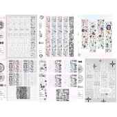 甜茶波波贴纸卷第3期 手册贴纸卷古本手机壳拼贴材料韩国拼贴DIY