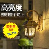 户外壁灯台庭院灯新农村别墙墅四方伦教门柱灯阳围墙欧式 复防水古