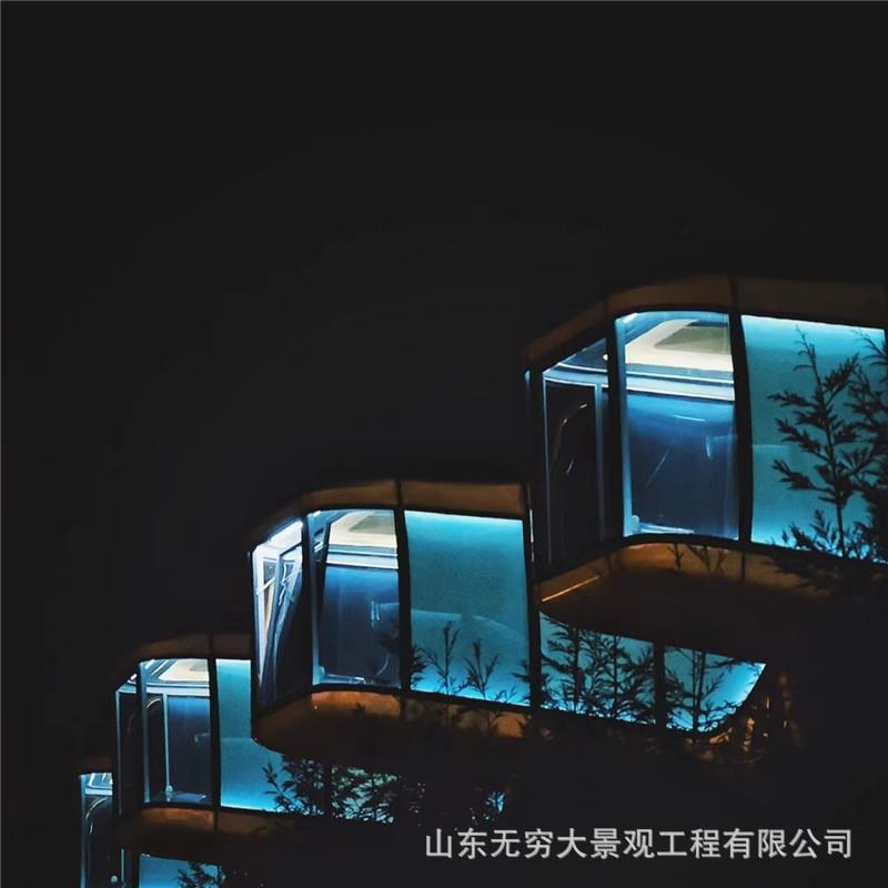 景观全智能酒店 钢化太空舱制作 星空房苹果舱 集装箱移动房民宿