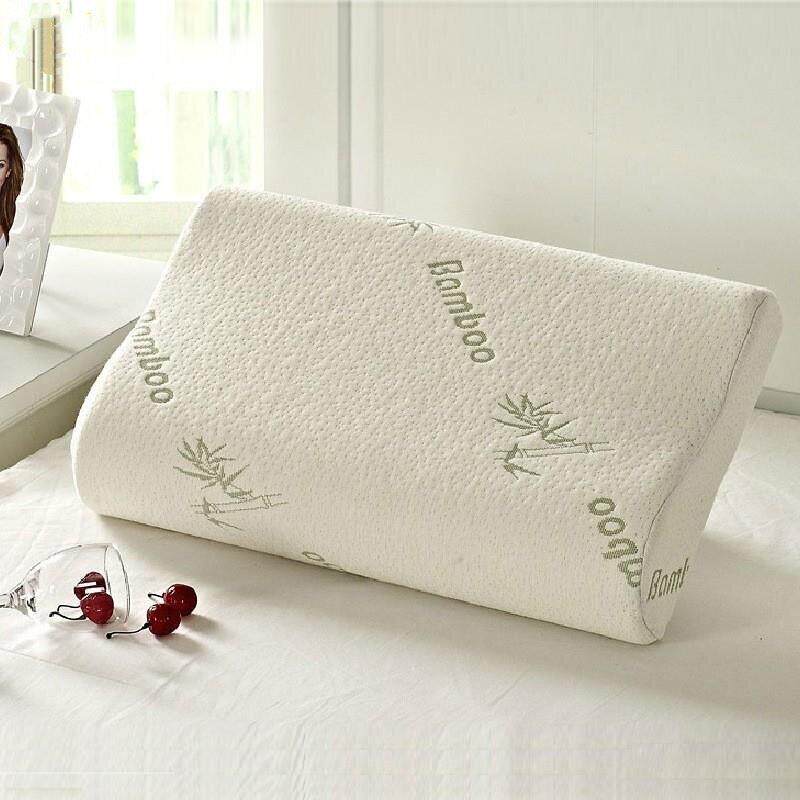 Bamboo Memory Foam Orthopedic Pillow 竹纤维记忆保健护颈枕头