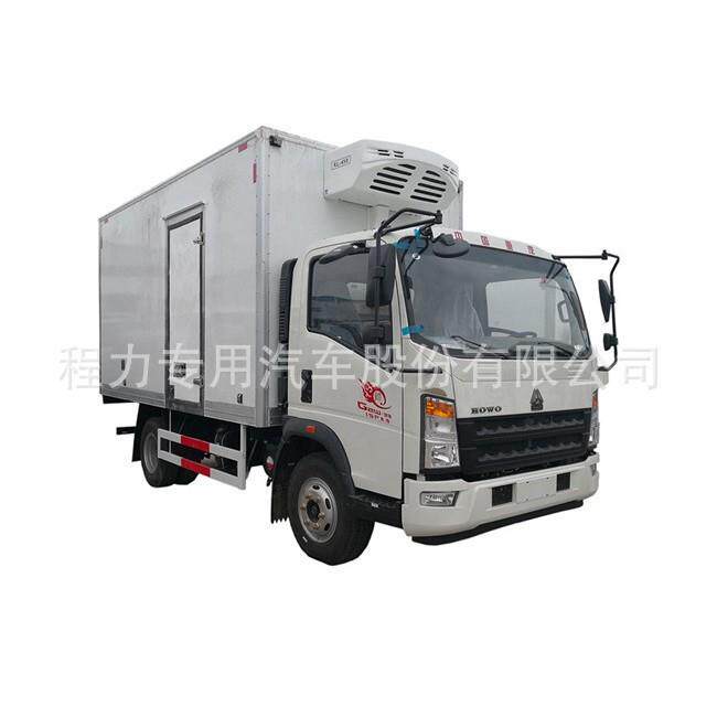 出口菲律宾小型冷藏车 重汽HOWO蔬菜水果冷藏车价格 冷藏车图片80