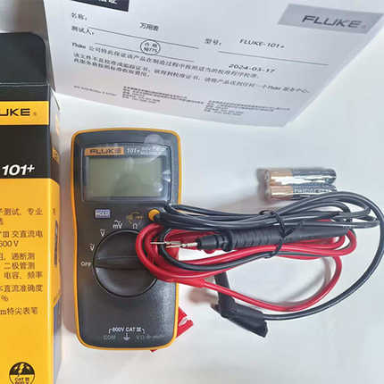 现货FLUKE福禄克101+万用表含TL31特尖表笔数字万用表