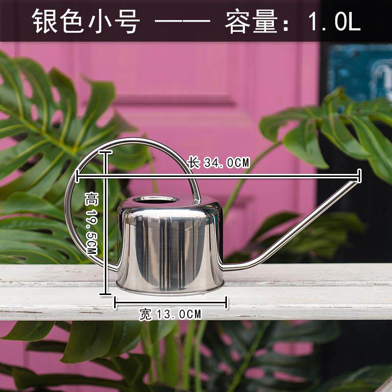 新款长嘴水多肉花水壶家用洒壶浇阳台不锈钢水壶园艺浇浇花壶养花