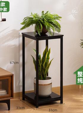 摆放木架底座托架摆件置物木质花盆架用木制酒缸落地盆景架盆栽