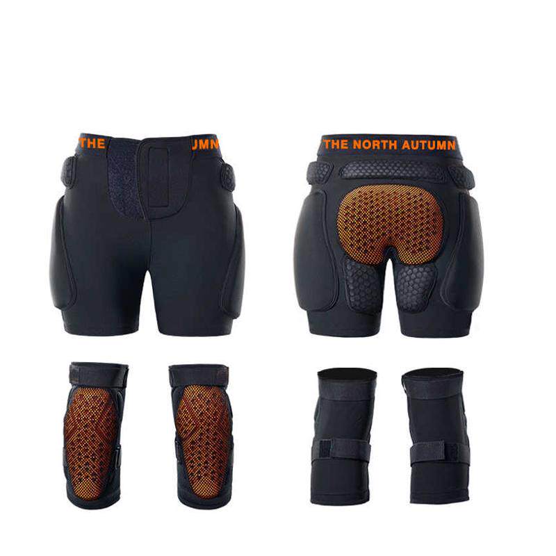 滑雪护具加强款单双版屁股垫护臀护膝内穿护具套装成人防摔裤